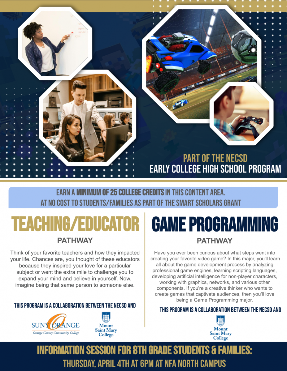 Thumbnail for Teaching/Educator & Game Programming Added to NECSD Early College High School Program